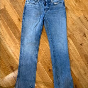 GRLFRND Light Blue Straight Leg Jeans